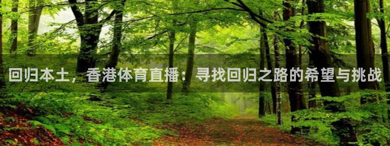 袋鼠直播体育直播：回归本土，香港体育直播：寻找回归之路的希望与挑战